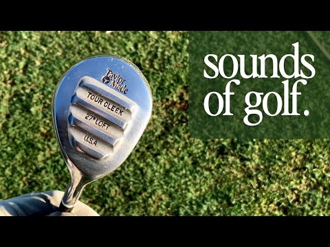 vintage TaylorMade Pittsburgh Persimmon 27º Wood [golf ASMR]