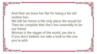 John Lennon - Woman Is the Nigger of the World Live Lyrics