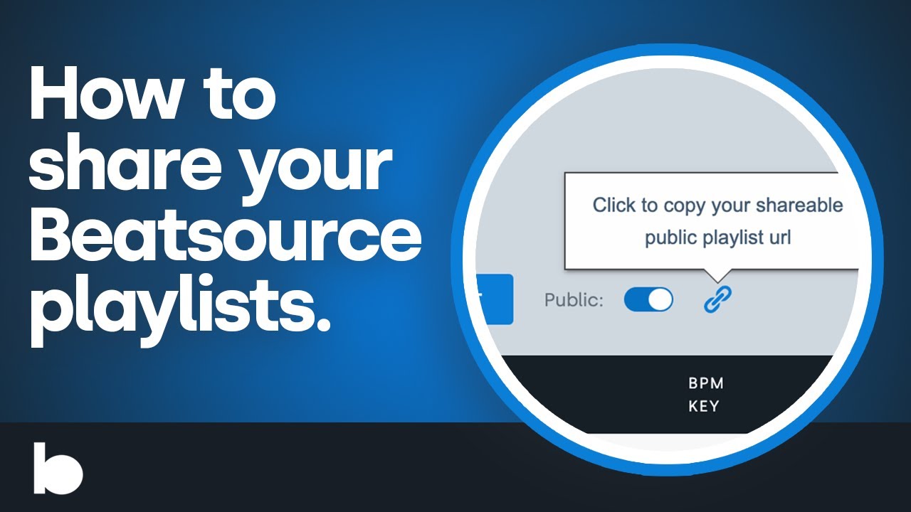 How to share your Beatsource playlists