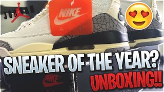 Sneaker Of The Year?  Air Jordan 3 Retro White Cement (Reimagined) Unboxing