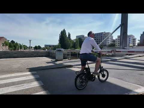 Kanał w Deinze zero stresu krótki rowerowy spacer.