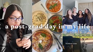a post-grad day in my life | intern life, roomie night, pack with me