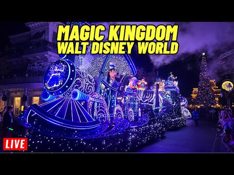 🔴Live: Magic Kingdom Saturday night with Starlight parade and Fireworks Walt Disney World 1/31/2026