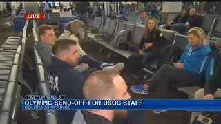 Send offs for Olympic team begin at Springs Airport