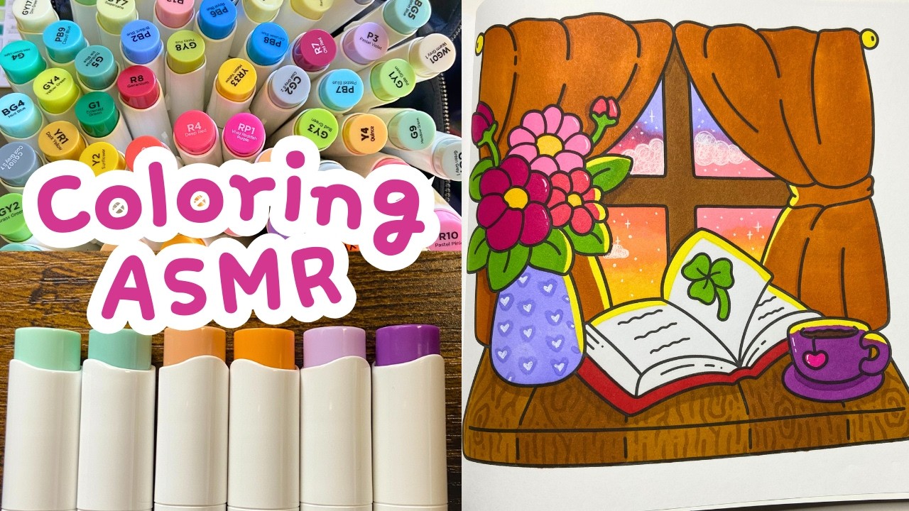 💗ASMR Color With Me | Self Love Coloring Book