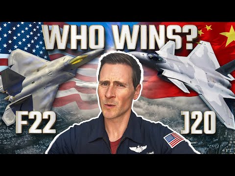 F-22 vs Chinese J-20 | Fighter Pilot Reacts