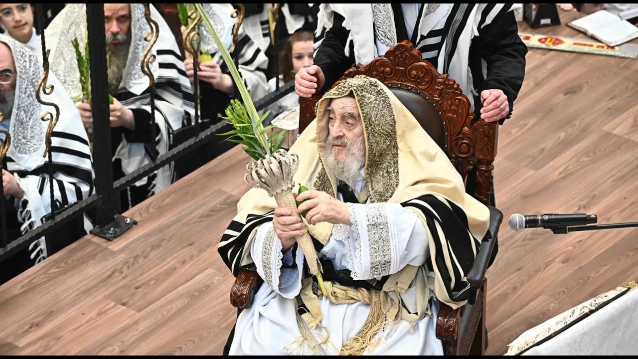 Hoshana Rabbah Viznitzer Rebbe - Bnei Brak | הושענא רבה בצל האדמו"ר רבי ישראל הגר מויזניץ בני ברק