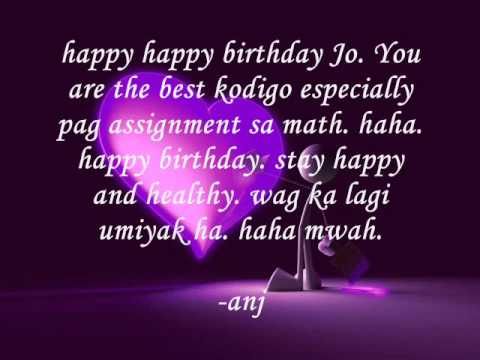 happy birthday johanne!