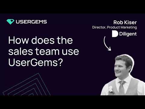 How the Sales team at Diligent uses the UserGems buyer job change software Watch Later Share