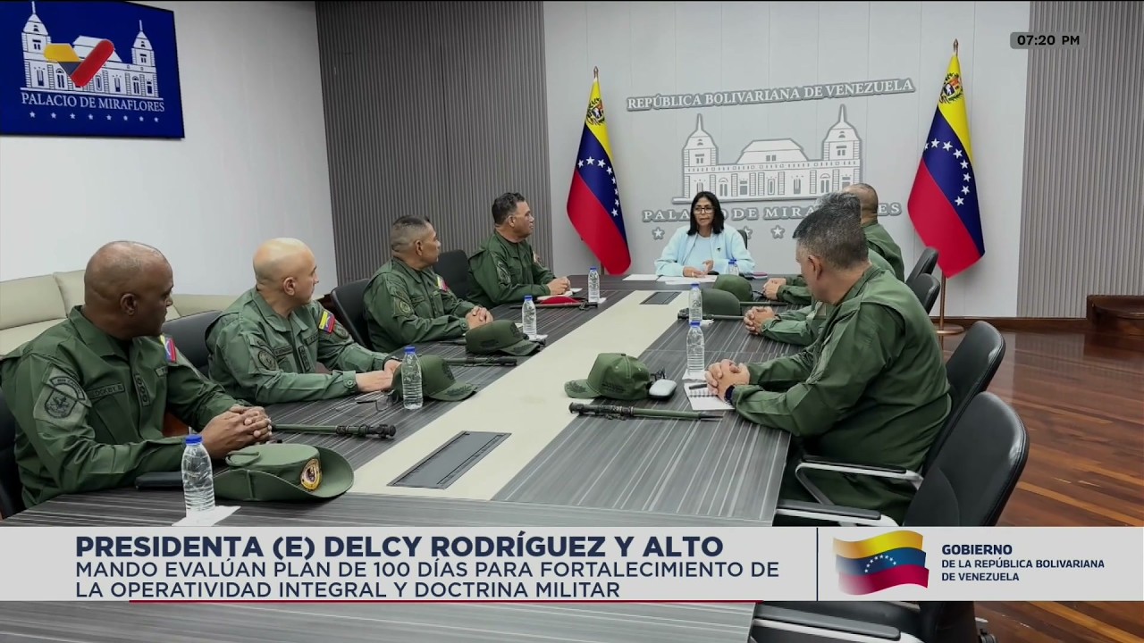 Delcy Rodríguez se reúne con Alto Mando Militar, 10 de junio de 2026