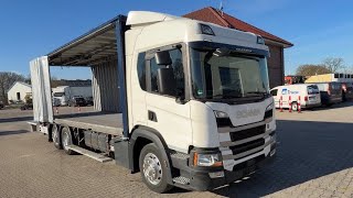 틸트 트럭 Scania P 320 P 6x2,, Getr&auml;nke, Lenkachse, LBW: Dhollandia DHLM 30 | 이미지 4 - Autoline