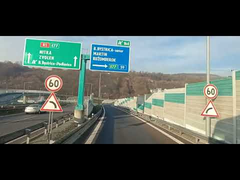 IRL kamionem po Evropě Slovensko Banská Bystrica Ružomberok přes Donovaly