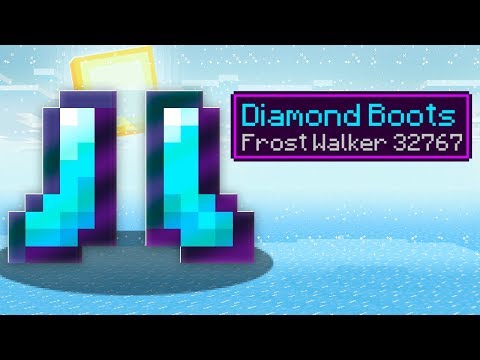 MAX Level Frost Walker 32767 Boots in Minecraft! (Max Level Enchantments)