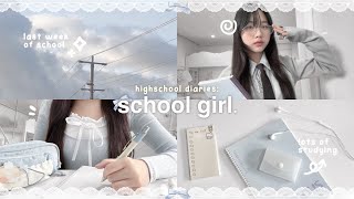 a *REALISTIC* school week in my life 🐰🗒️ : last week of school, productive 24 hour study routine