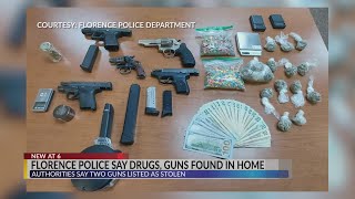 Man out on bond for murder arrested again after Florence police find meth, stolen guns in home