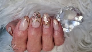 Gel Rebalance step by step with simple cat eye gel polish nail art