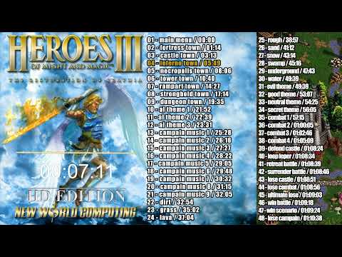 HEROES OF MIGHT & MAGIC 3 - HD Edition OST - all soundtrack in one video | PC | 2015