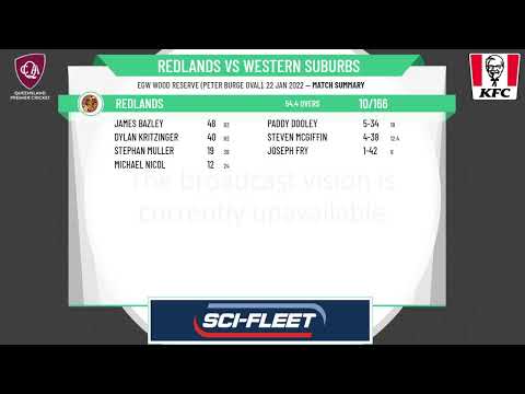 KFC Qld Premier Cricket - Sci-Fleet Motors 1st Grade  - Rd16 - Redlands v Western Suburbs - Day 1