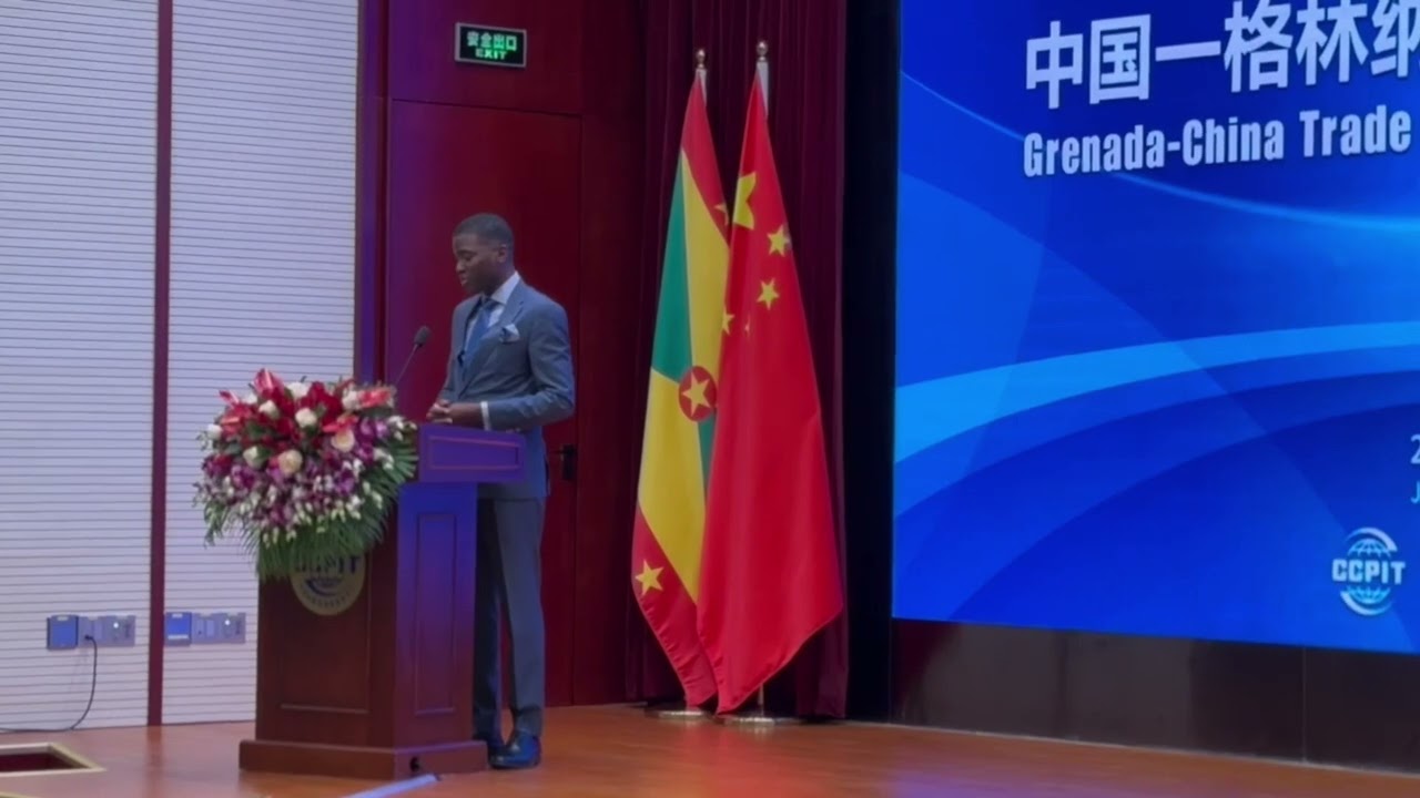 PM Hon Dickon Mitchell Participates in Grenada   China Trade Investment Cooperation Forum