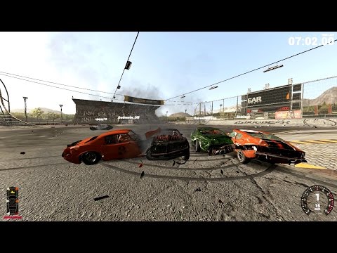 Wreckfest pre-alpha multiplayer - Stadium deathmatch