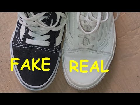 Vans sneakers real vs fake. How to spot fake Vans old skool shoes