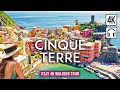CINQUE TERRE 4K Walking Tour Manarola Vernazza Riomaggiore ITALY 4K Ultra HD 60fps