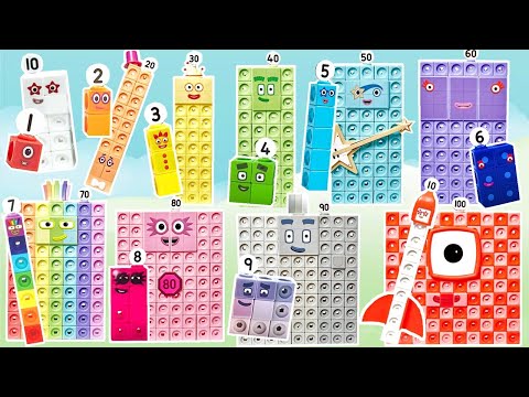 Numberblock Times Tables Compilation 1-10 | X1 X2 X3 X4 X5 X6 X7 X8 X9 and X10 Multiplications