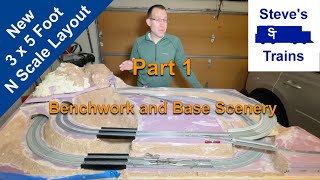 Download lagu New 3x5 N Scale Layout Project Part 1: Benchwork and Base Scenery mp3