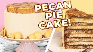 EPIC Pecan Pie CAKE for THANKSGIVING! Simple & Delicious Recipe! | How to Cake It / Yolanda Gampp