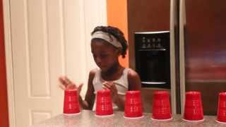 The Cup Song Singing with 11 Cups by 9 year old Chelsea