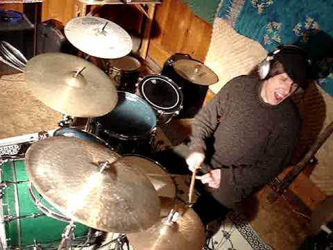 Tim Lane hitting Sonor Drums