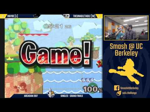 Berkeley Arcadian 2017  - Melee Singles Grand Finals: Maybe vs Unabletable