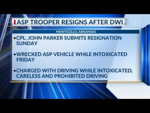 Asp Trooper Resigns After Dwi