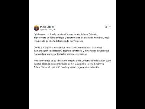 Gaula libera a expersonera de Tamalameque