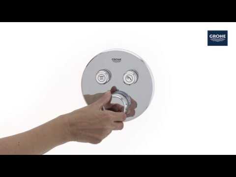 Virštinkinė dalis dušo maišytuvui Grohe, SmartControl apvali, 2 valdikliai video