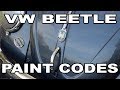 Classic VW BuGs Best Tips to Find Paint Codes Formulas for Beetle Restoration