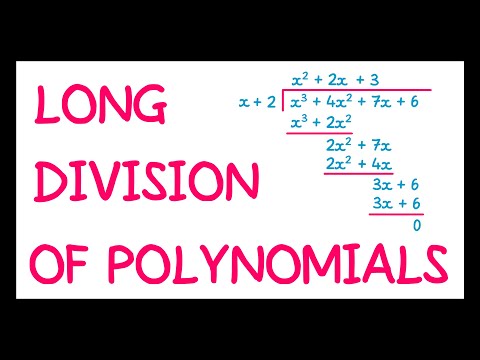 Long Division of Polynomials