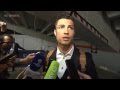 Andy Burton attempts to interview Cristiano Ronaldo three times