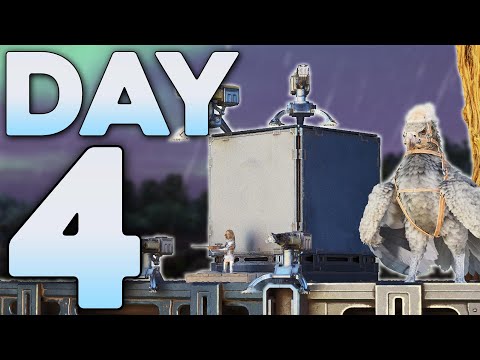 Defending my Small Tribes Treehouse Base VS an Alpha Tribe! - ARK Ascended PvP