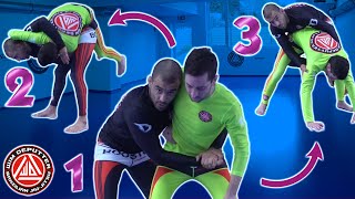 Hip Throw Setup And Back Take Combo From Body Lock