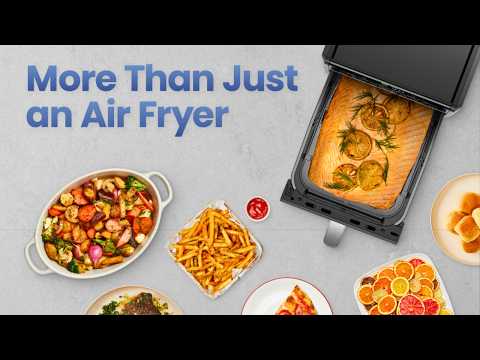 Extra-Large 9-Quart 6-in-1 Air Fryer Oven with LCD Touch Control video review thumbnail