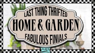 THRIFT FLIP HOME DECOR WITH AN OLD WORLD STYLE! Fabulous Finials & Crate Risers!