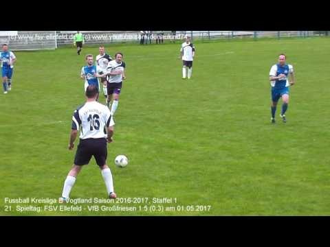 FSV Ellefeld - VfB Großfriesen 1:5 (0:3), Kreisliga B Vogtland 2016-2017 am 01.05.2017