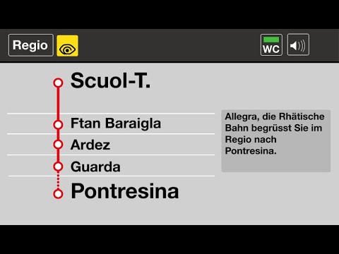 RhB Ansagen » R Scuol-Tarasp — Pontresina (2023) | SLBahnen