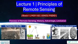 Lecture 1 | Principles of Remote Sensing | Block-1 | MGY-102 | IGNOU PGDGI | #ignou #pgdgi #gate