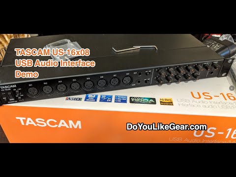 TASCAM US-16x08 USB Audio Interface Overview