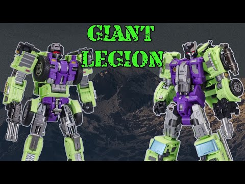 Mecha Invasion Giant Legion GLA-01 LOADERand GLA-02 MIXER #transformers #3rdpartytransformers