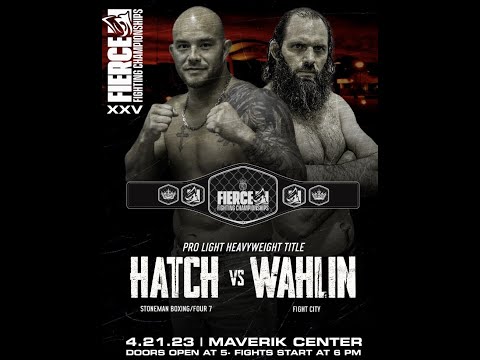 FREE FIERCE FIGHT| JAROME HATCH VS  ERIC WAHLIN