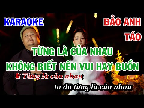 MASHUP TỪNG LÀ CỦA NHAU x KHÔNG BIẾT NÊN VUI HAY BUỒN - BẢO ANH x TÁO | KARAOKE BEAT NHẠC TRẺ