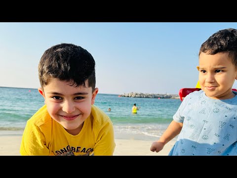 يك روز عالى با بوله (دختر،پسر خاله جانم… 😉 Beach day! making sandcastles with cousins ❤️❤️
